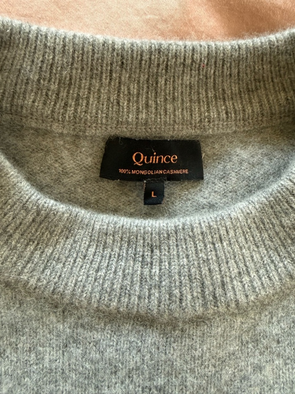 Quince Mongolian Cashmere Oversized Crewneck Sweater, size Large - Picture 5 of 11